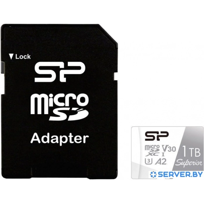 Карта памяти Silicon-Power Superior microSDXC SP001TBSTXDA2V20SP 1TB (с адаптером). Фото 1