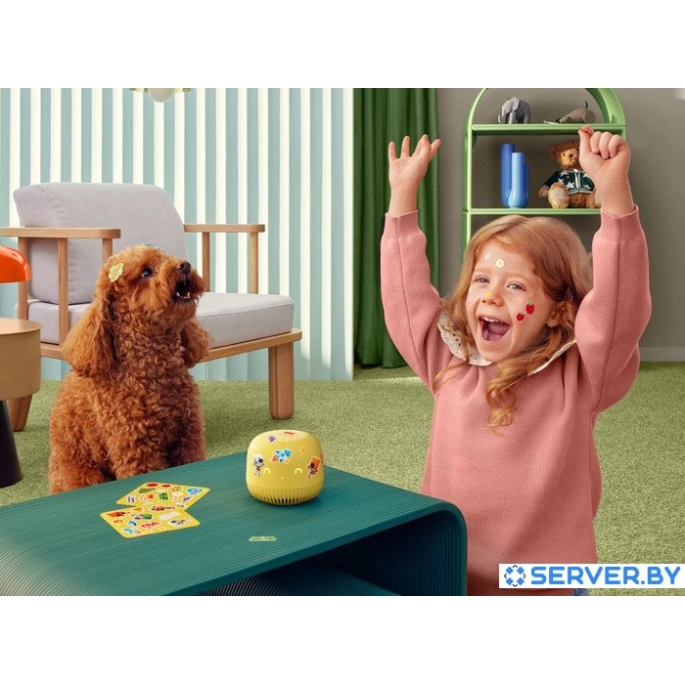 Умная колонка VK Капсула Нео (желтый). Фото 3