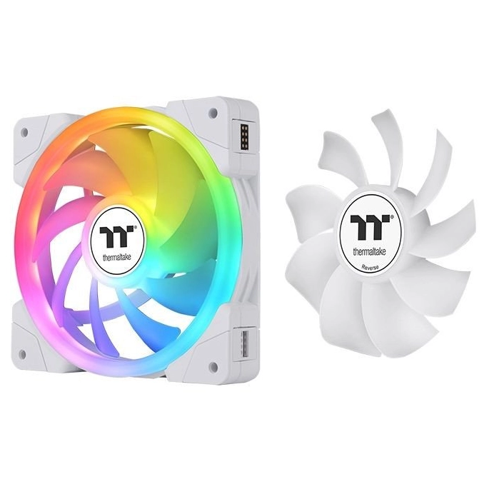 Набор вентиляторов Thermaltake Swafan EX12 ARGB White TT Premium Edition 3-Fan Pack CL-F169-PL12SW-A. Фото 5