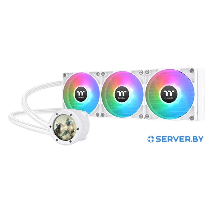 Жидкостное охлаждение для процессора Thermaltake TH360 V2 Ultra ARGB Snow Edition CL-W405-PL12SW-A. Фото 1