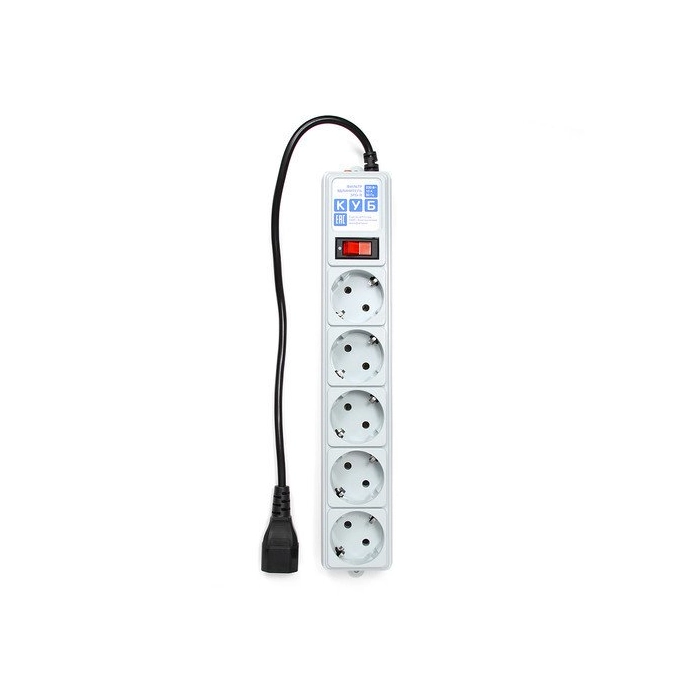 Сетевой фильтр Power Cube Куб SPG-B-Ext 5 розеток, 0.5 м [SPG-B-0,5МExt]. Фото2