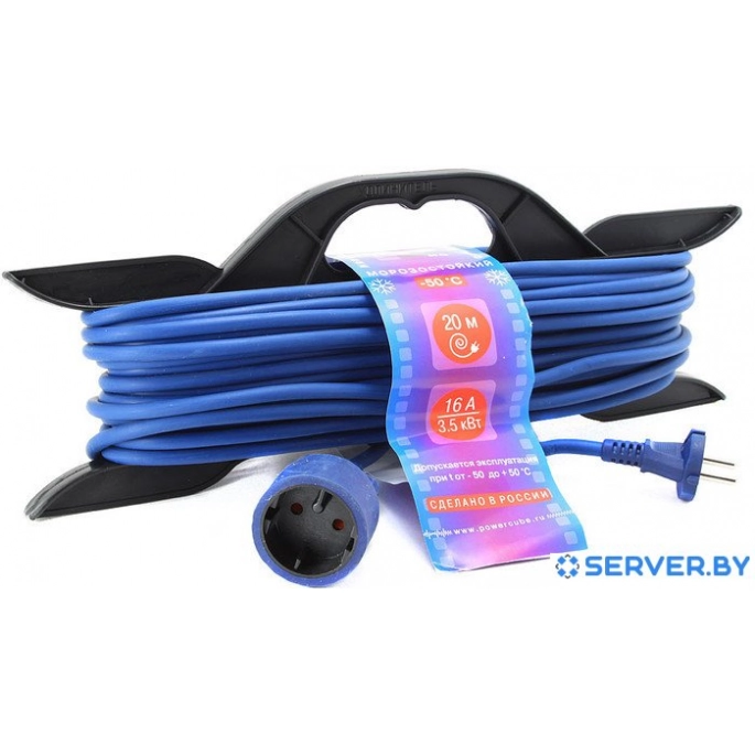 Сетевой фильтр Power Cube 30 м (синий/черный) [PC-L1-F-30-R]. Фото 1