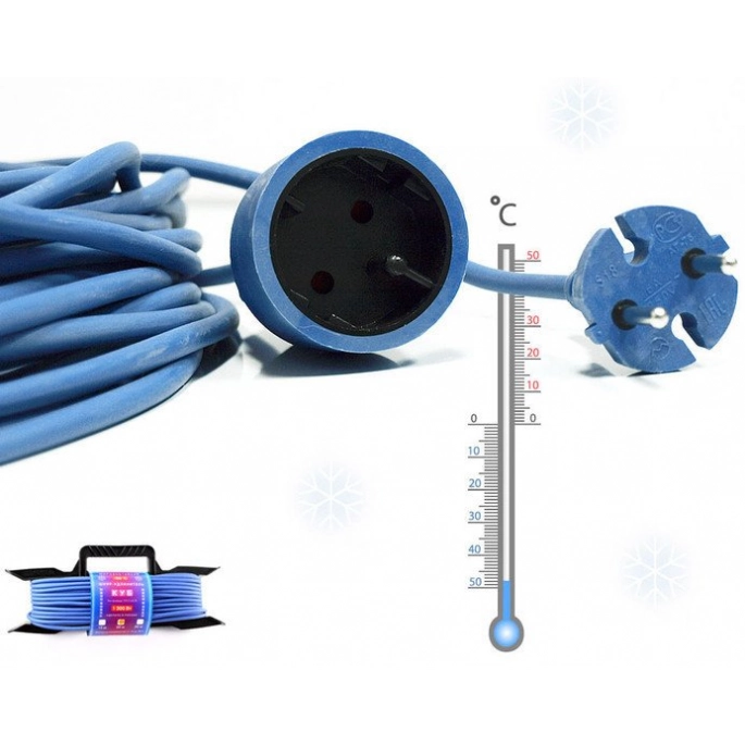 Сетевой фильтр Power Cube 30 м (синий/черный) [PC-L1-F-30-R]. Фото 2