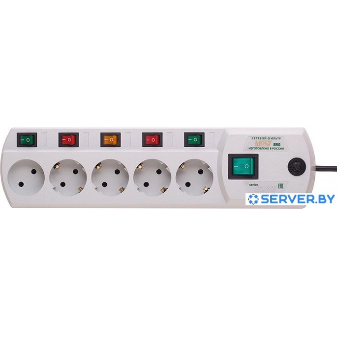 Сетевой фильтр Most ERG 2 м (белый). Фото 1