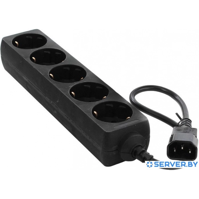 Сетевой фильтр ExeGate 5 розеток, 1.2 м, черный (SPU-5-1.2B). Фото 1