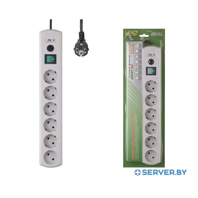 Сетевой фильтр Most RG 2 м (белый). Фото 4