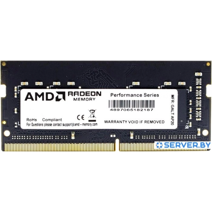 Оперативная память AMD Radeon 16GB DDR4 SODIMM PC4-25600 R9416G3206S2S-UO. Фото1