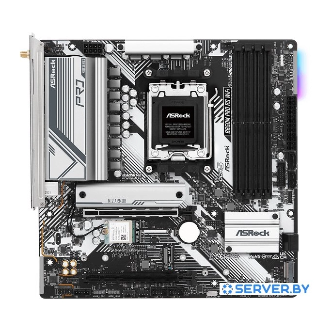 Материнская плата ASRock B650M Pro RS WiFi. Фото1