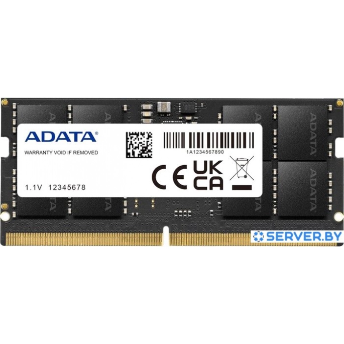 Оперативная память ADATA 32ГБ DDR5 SODIMM 4800 МГц AD5S480032G-S. Фото 1