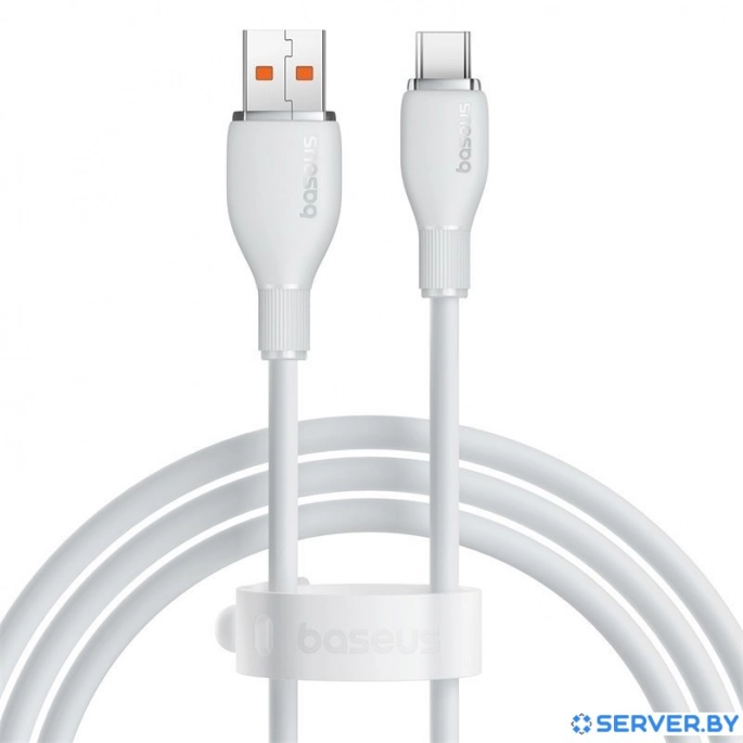 Кабель Baseus Pudding Series USB Type-A - USB Type-C (1.2 м, белый). Фото1
