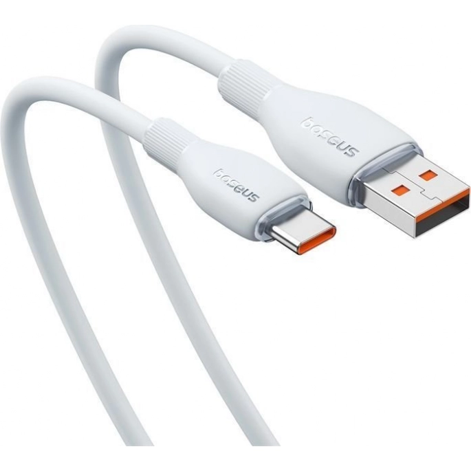 Кабель Baseus Pudding Series USB Type-A - USB Type-C (1.2 м, белый). Фото3