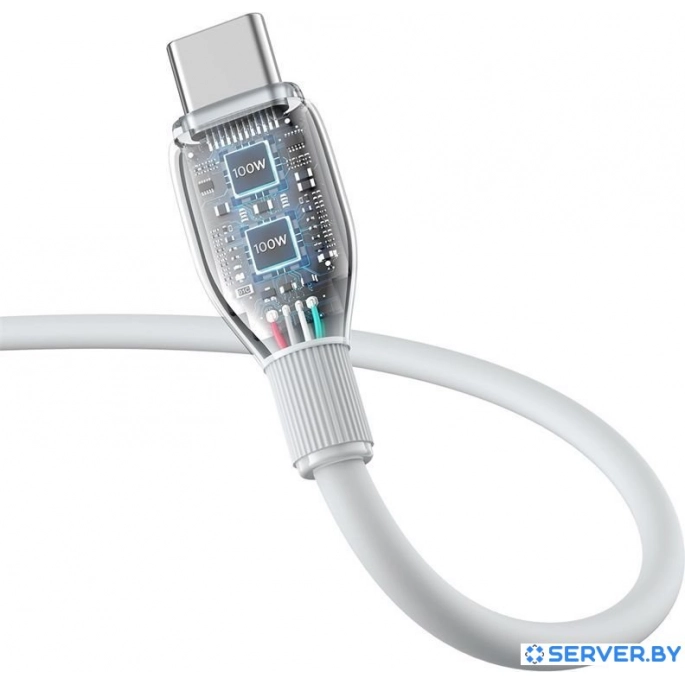 Кабель Baseus Pudding Series USB Type-A - USB Type-C (1.2 м, белый). Фото4