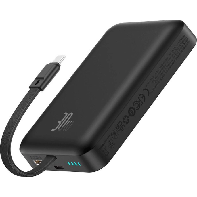 Внешний аккумулятор Baseus Magnetic Fast Charge Power Bank Type-C Edition 30W 10000mAh (черный). Фото1