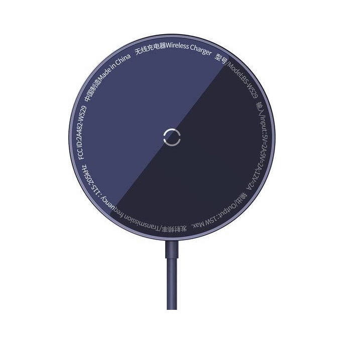 Беспроводное зарядное Baseus Simple Mini3 Magnetic Wireless Charger 15W CCJJ040205. Фото2