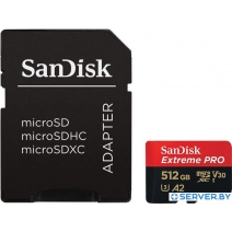 Карта памяти SanDisk Extreme PRO microSDXC SDSQXCD-512G-GN6MA 512GB (с адаптером)