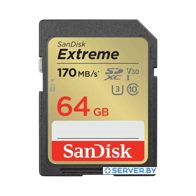 Карта памяти SanDisk Extreme SDXC SDSDXV2-064G-GNCIN 64GB. Фото1