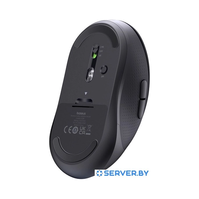 Мышь Baseus F02 Ergonomic Wireless Mouse (черный, без батарейки в комплекте). Фото3