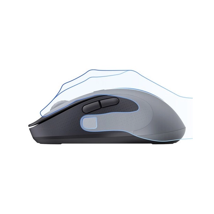 Мышь Baseus F02 Ergonomic Wireless Mouse (черный, без батарейки в комплекте). Фото4