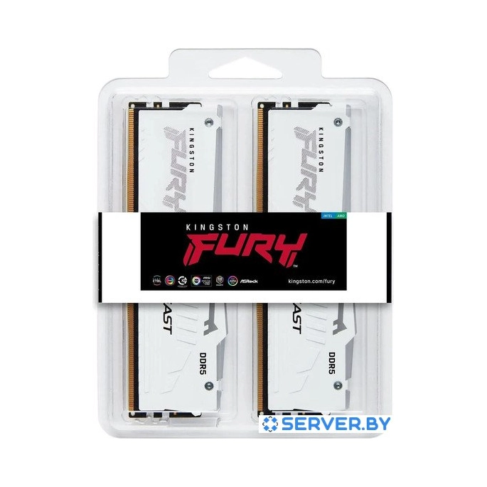 Оперативная память Kingston FURY Beast RGB 2x32ГБ DDR5 5200 МГц KF552C40BWAK2-64. Фото 3