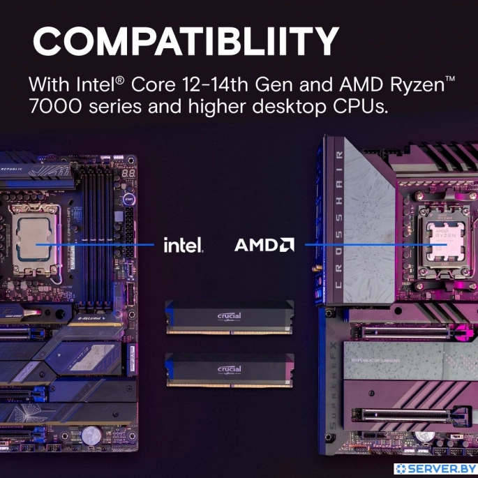 Оперативная память Crucial Pro Overclocking Edition 2x16ГБ DDR5 6000 МГц CP2K16G60C36U5B. Фото3