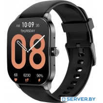 Умные часы Amazfit Pop 3S (черный, с силиконовым ремешком)