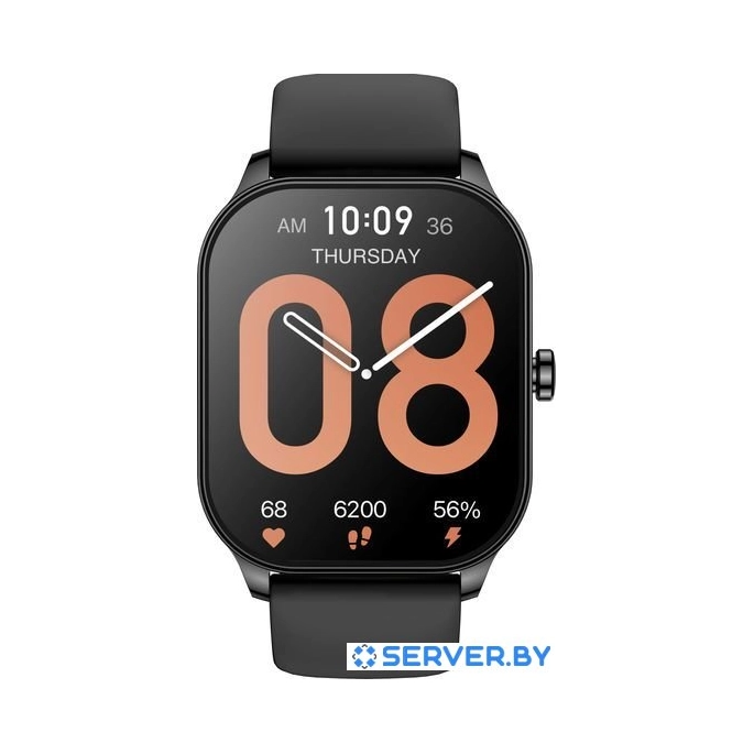 Умные часы Amazfit Pop 3S (черный, с силиконовым ремешком). Фото 3