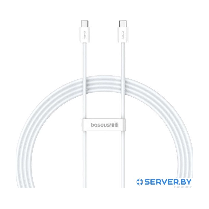 Кабель Baseus Superior Series 2 Fast Charging Data Cable 100W USB Type-C - USB Type-C (2 м, белый). Фото1
