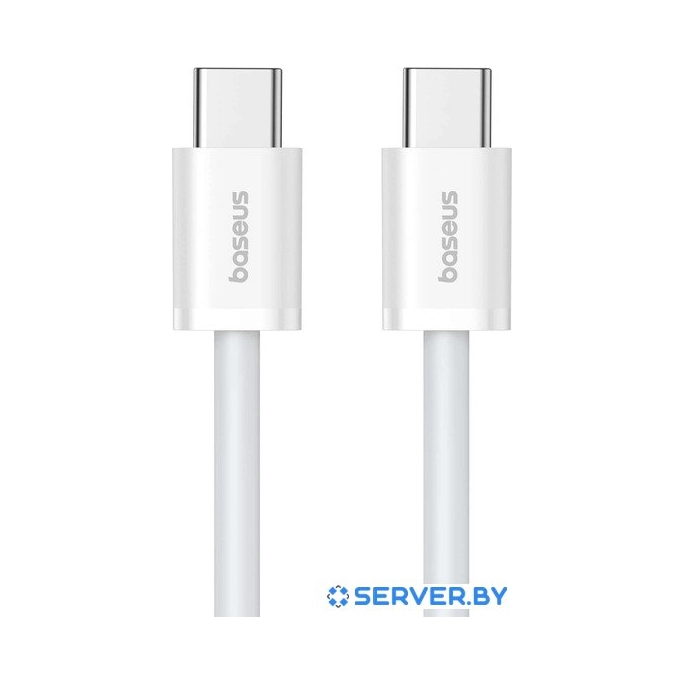 Кабель Baseus Superior Series 2 Fast Charging Data Cable 100W USB Type-C - USB Type-C (2 м, белый). Фото3