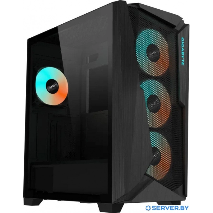 Корпус Gigabyte C301 Glass (черный). Фото1