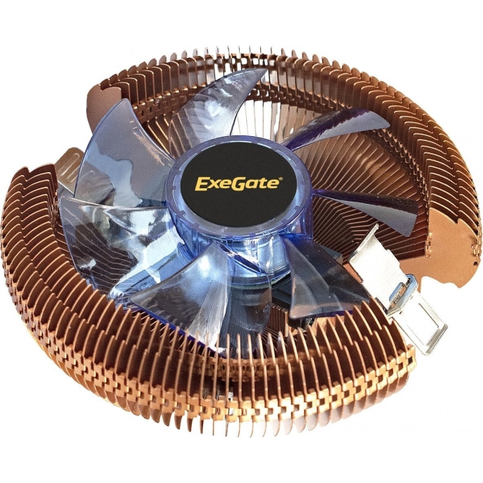 Кулер для процессора ExeGate EE91-PWM.Cu.BLUE EX286154RUS. Фото2