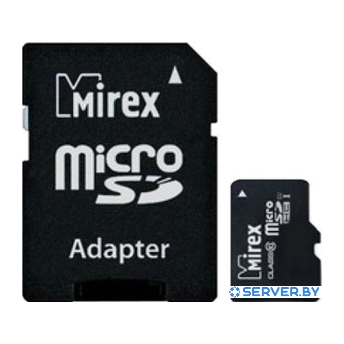 Карта памяти Mirex microSDXC UHS-I (Class 10) 128GB + адаптер [13613-AD10S128]. Фото 1