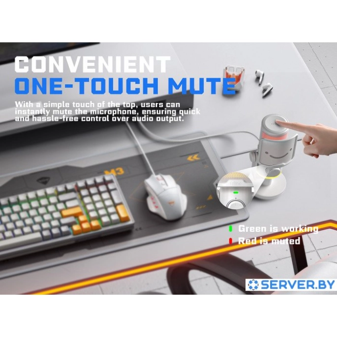 Проводной микрофон FIFINE AM6 (белый). Фото 5