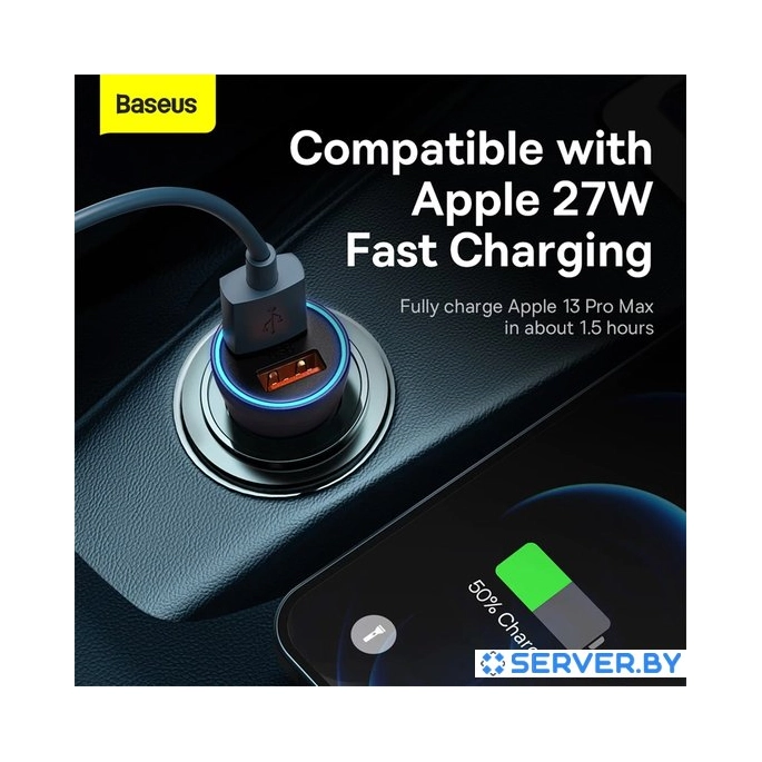 Автомобильное зарядное Baseus CGJM000113. Фото5