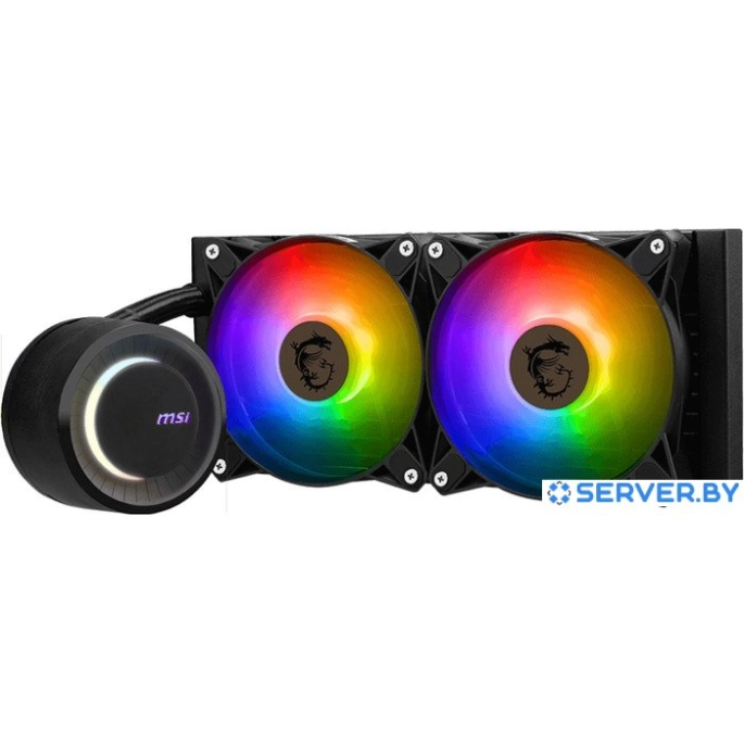 Жидкостное охлаждение для процессора MSI MAG CoreLiquid E240 (черный). Фото3