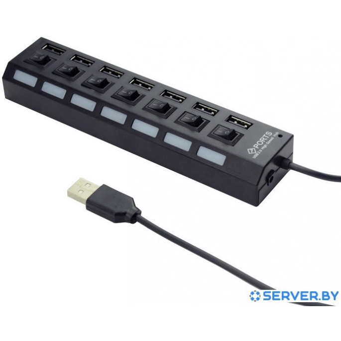 USB-хаб Gembird UHB-U2P7-02. Фото 1