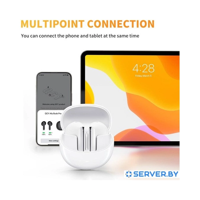 Наушники QCY AilyBuds Pro (белый). Фото 2