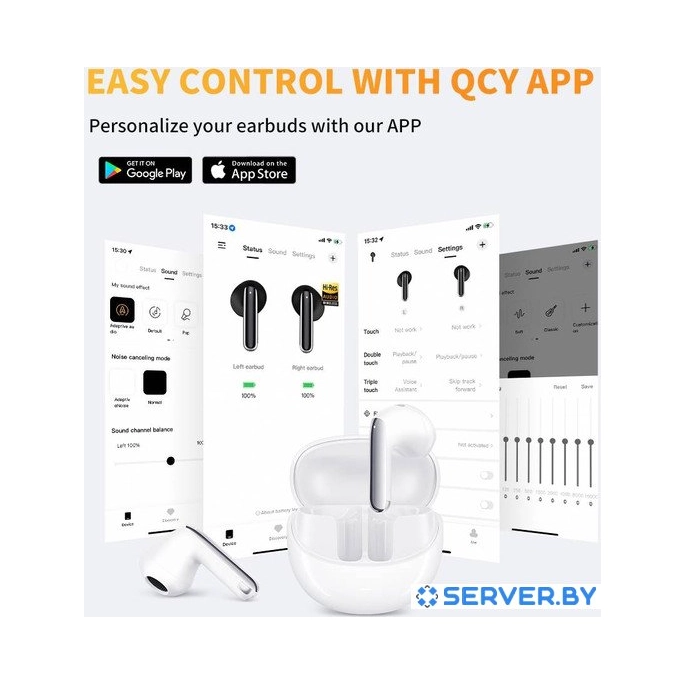 Наушники QCY AilyBuds Pro (белый). Фото 3