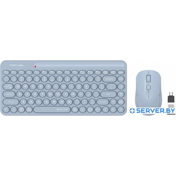 Офисный набор A4Tech Fstyler FG3200 Air (синий). Фото 2