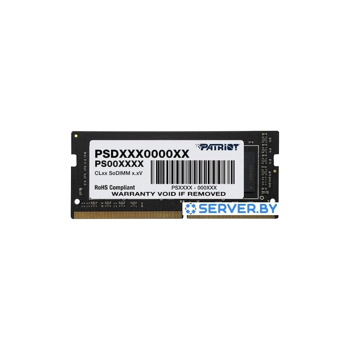 Оперативная память Patriot 8GB DDR4 SODIMM PC4-21300 PSD48G26662S. Фото1