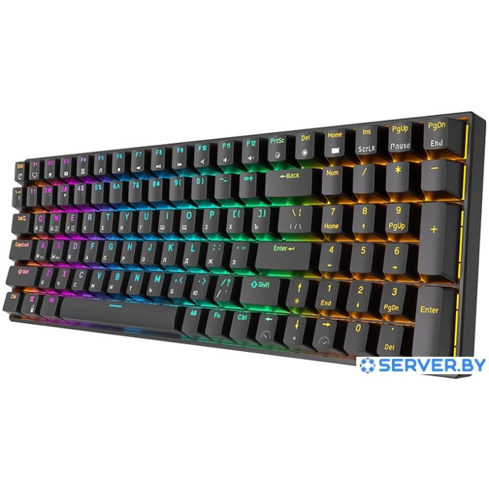 Клавиатура Royal Kludge RK100 RGB (черный, RK Red). Фото3