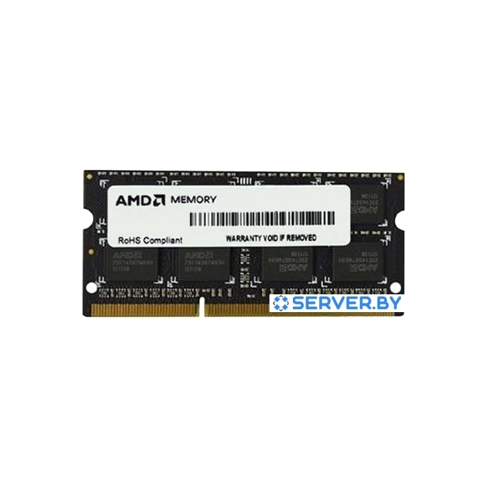 Оперативная память AMD Radeon R3 Value Series 8ГБ DDR3 SODIMM 1333 МГц R338G1339S2S-U. Фото 1
