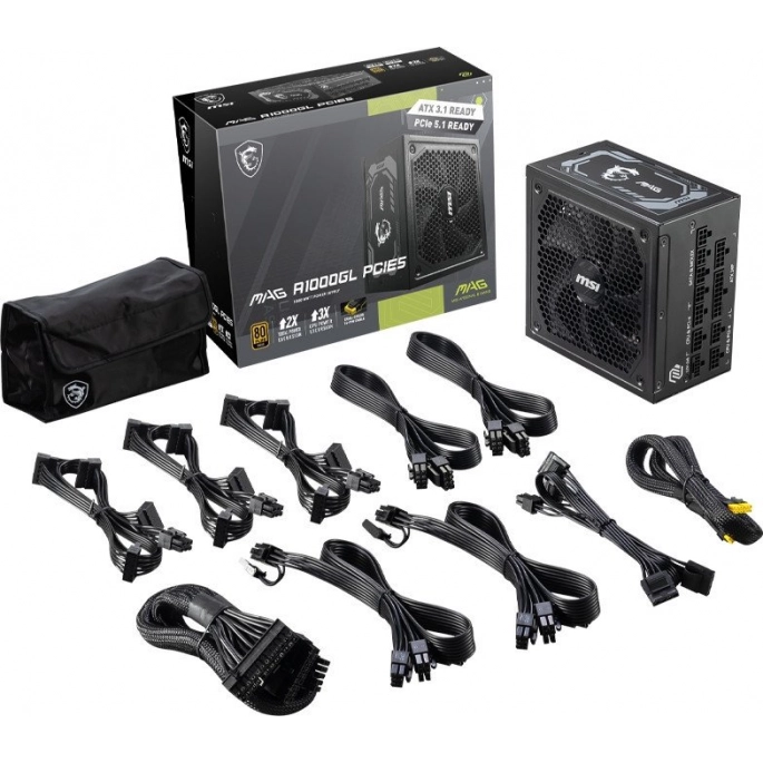 Блок питания MSI MAG A1000GL PCIE5. Фото 3