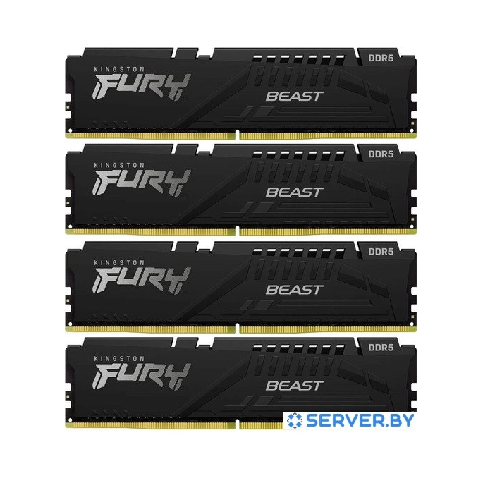 Оперативная память Kingston FURY Beast 4x16ГБ DDR5 6000 МГц KF560C40BBK4-64. Фото 2