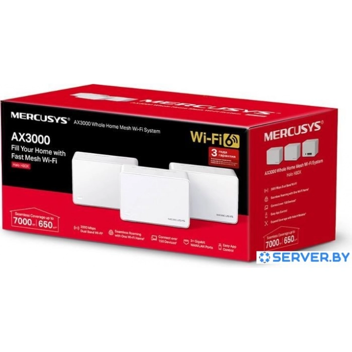 Wi-Fi система Mercusys Halo H80X (3-pack). Фото3