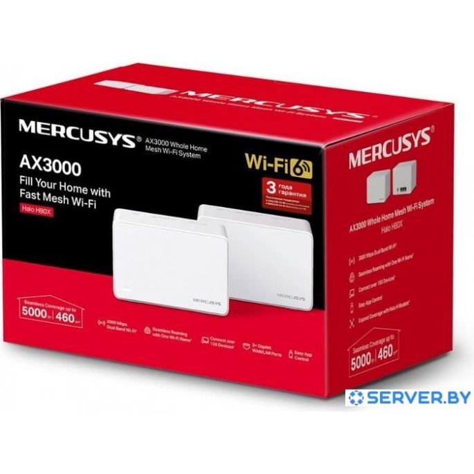 Wi-Fi система Mercusys Halo H80X (2-pack). Фото 3