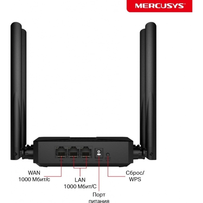 Wi-Fi роутер Mercusys MR62X. Фото3