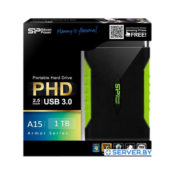Внешний жесткий диск Silicon-Power Armor A15 2TB (SP020TBPHDA15S3K). Фото 2