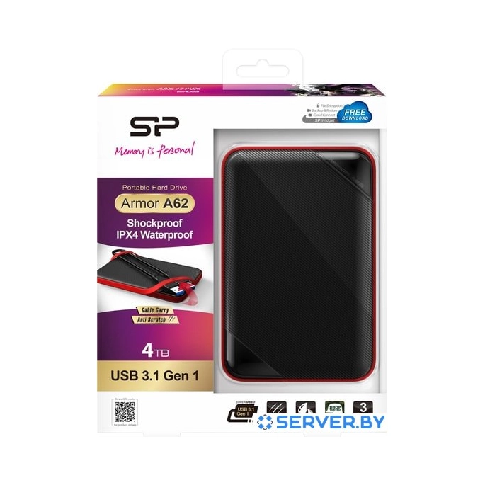 Внешний жесткий диск Silicon-Power Armor A62 4TB SP040TBPHD62LS3K. Фото5