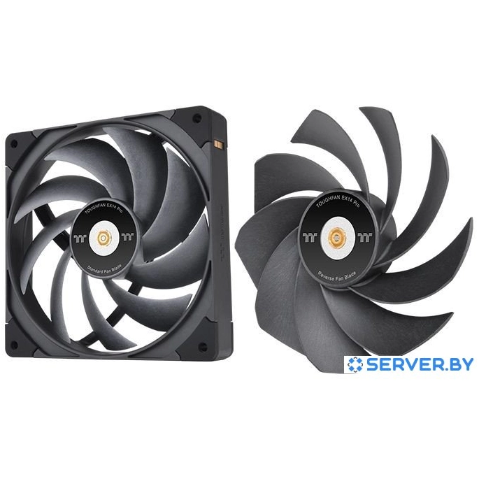 Набор вентиляторов Thermaltake Toughfan EX14 Pro 3-Fan Pack CL-F172-PL14BL-A. Фото 5