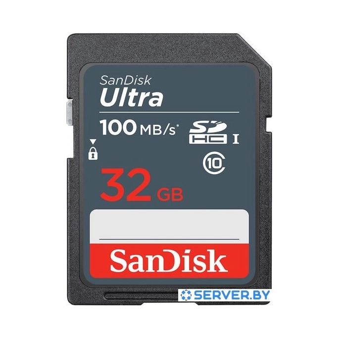 Карта памяти SanDisk Ultra SDHC SDSDUNR-032G-GN3IN 32GB. Фото1